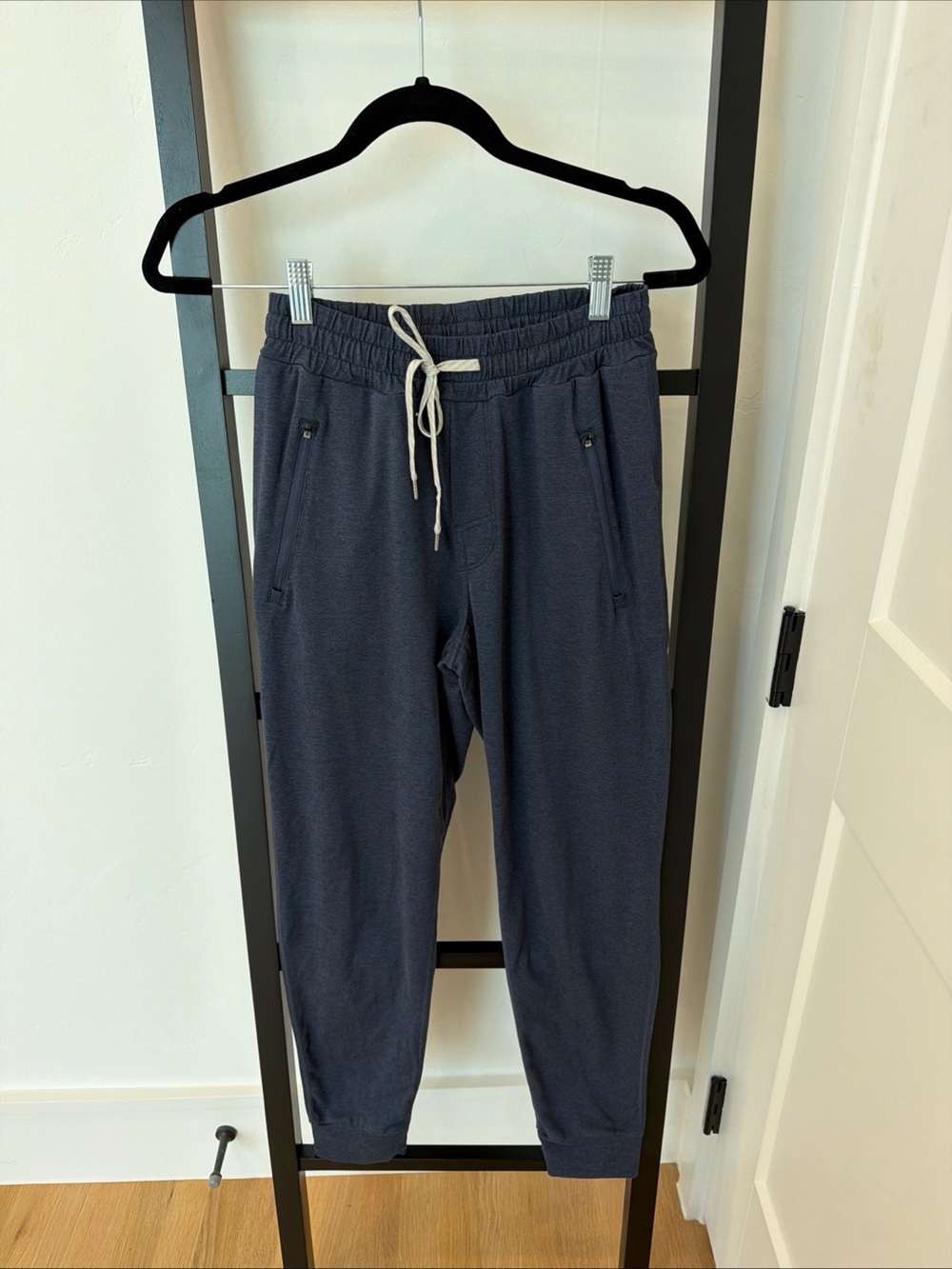 Vuori Navy Drawstring Joggers with Zip Pockets